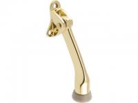 KICKDOWN DOOR STOP 4"BRASS PL