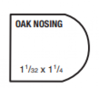 LF 1 1/16 X 1 1/4 OAK NOSING