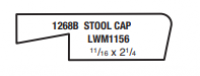 LF 2-1/4" STOOL CAP 1268B