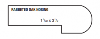 LF 1-1/16X3-1/2 RBTD OAK NOSING