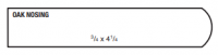 LF 3/4X4-1/4 OAK NOSING