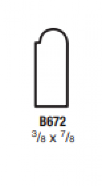 LF 3/8X7/8 GLASS BEAD B672