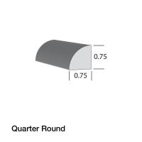 PC 3/4"PVC QTR ROUND 16' #5234