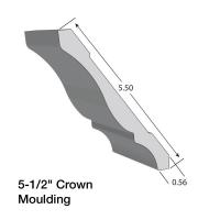 PC 5-1/2" X 16' KLEER CROWN MLDG