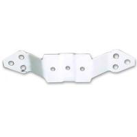 PC DOWNSPOUT PIPE CLEAT WHITE