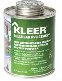 8oz. KLEER CELLULAR PVC CEMENT