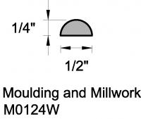 LF 1/2 HALF ROUND #8070  WM124