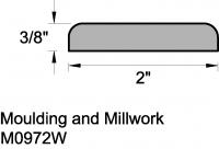 LF 2" MULLION CASING 1310/LWM972