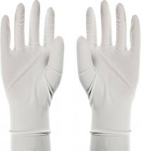 DISPOSABLE WHITE LATEX GLOVE M