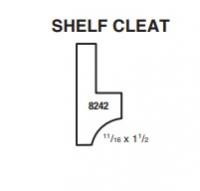 LF SHELF CLEAT #8242 CLEAR PINE