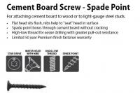 5lb 1-1/4" CEMENT BRD SCREWS