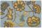 20X30 JACOBEAN FLORAL SPA BLUE