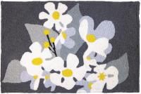 20X30 DAISIES ON PEWTER RUG