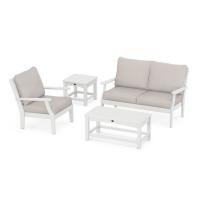 DEEP SEATING SET 4PC YACHT WHITE