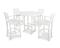 DINING SET BAR MONTEREY BAY WHT