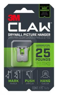 1pc 3M CLAW HANGER 25LB