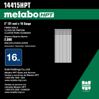 METABO 2" ANGLD FIN NAIL 16G EG