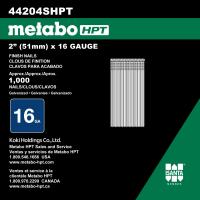 METABO 2" GALV STR FIN NAIL 16GA