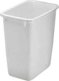 21QT WHT RECTANGLE WASTEBASKET