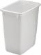 21QT WHT RECTANGLE WASTEBASKET
