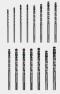 15PC METAL DRILL BITS FOR STEEL