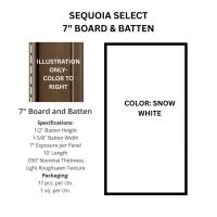 SEQ 7"SNOW WHITE BOARD&BATTN 10'