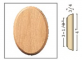 C-7027 OAK OVAL ROSETTE