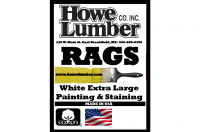 BAG 4LB HOWE RAGS BRIGHT WHT