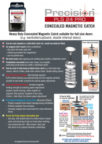 CONCEALED MAGNETIC CATCH
