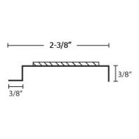 PC 2X96 SOFF VENT 1 EDGE BROWN