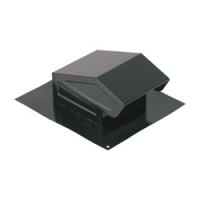 4" BLK ROOF CAP W/DAMPER - 636