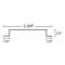PC 2X96 ALUM SOFFIT STRIP BROWN