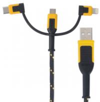 CABLE REINFORCED 3-IN-1 6FT