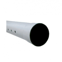 4"X10'PVC PIPE PERF S+D (WHITE)