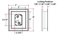 7X8 SQ. ELECTRICAL BLOCK WHITE